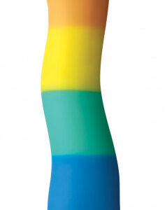 Dildo s prísavkou Rainbow Wave (17 cm)