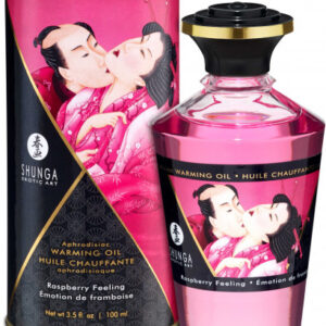 Shunga afrodiziakálny hrejivý zbozkávateľný olej – Sweet Raspberry (100 ml)