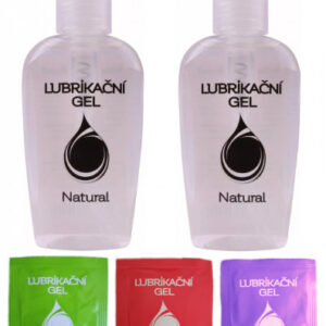 Natural lubrikačný gél (2 ks x 130 ml) + vzorky (3 ks x 3 ml)