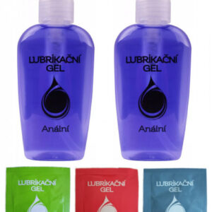 Análny lubrikačný gél (2 ks x 130 ml) + vzorky (3 ks x 3 ml)