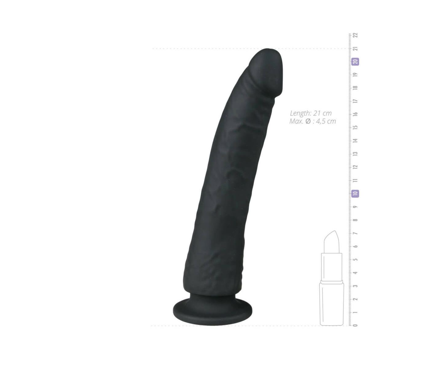 100%-né silikónové dildo ktoré môžete vychutnávať nielen vo vagíne ale aj v anuse.