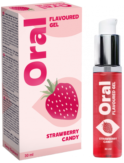 Orálny lubrikačný gél Strawberry Candy (30 ml)