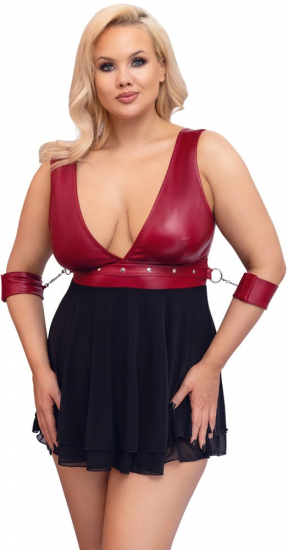 Plus size košieľka Red Bondage