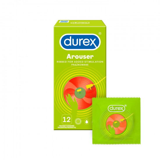 Durex Arouser - vrúbkované kondómy (12 ks)