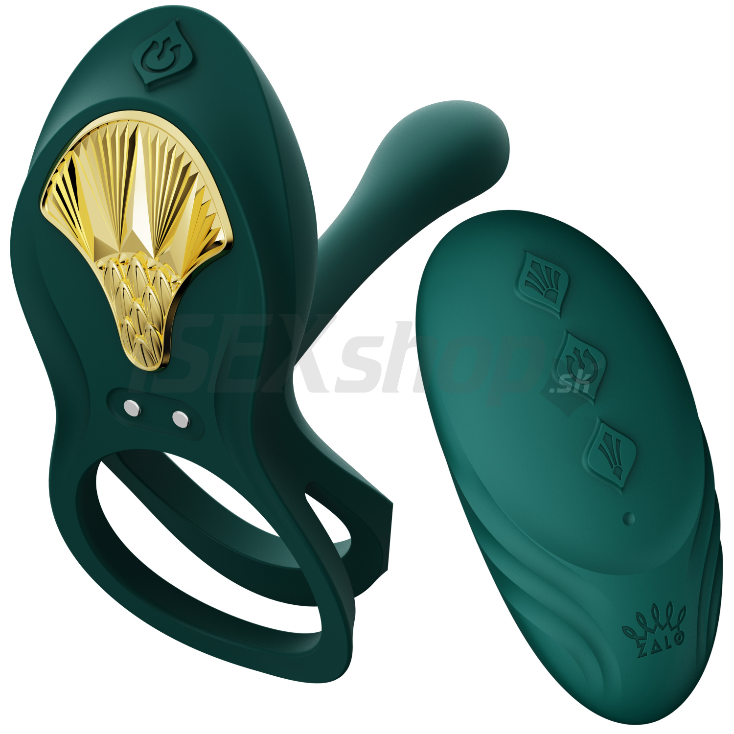 Zalo Bayek Cockring Vibrator with Remote Control Green