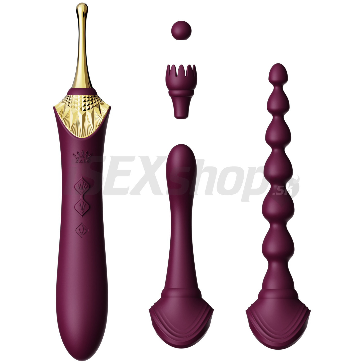 Zalo Bess 2 Clitoral Massager - bordový