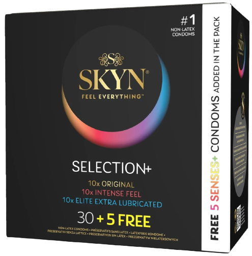 SKYN Selection – mix bezlatexových kondómov (35 ks)