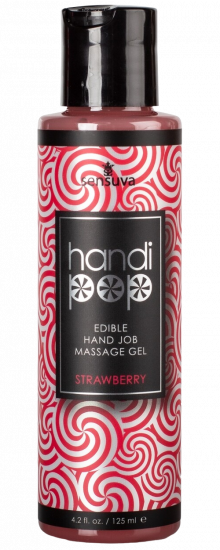 Masturbačný masážny gél HandiPop Strawberry (125 ml)