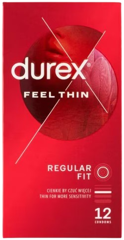 Durex Feel Thin Classic – tenké kondómy (12 ks)